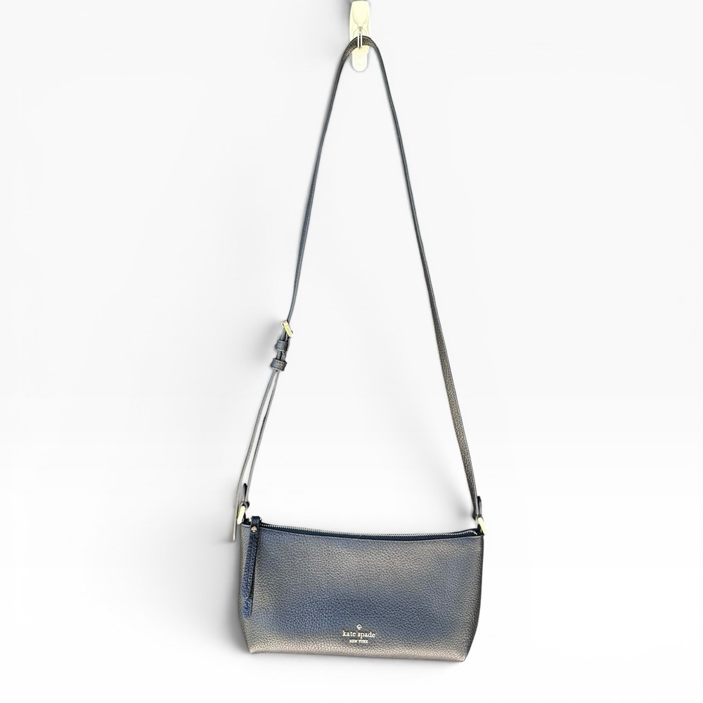 kate spade Lenox Mini Crossbody Bag Purse Black + Gold Hardware, New without Tag - Picture 2 of 11
